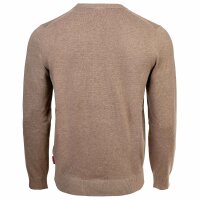 JOOP! JEANS Herren Feinstrickpullover - Pablor, Baumwolle, Rundhals, einfarbig Beige M