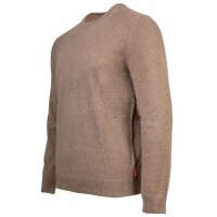 JOOP! JEANS Mens Fine Knit Sweater - Pablor, Cotton, Crew Neck, Solid Color Beige M (Medium)