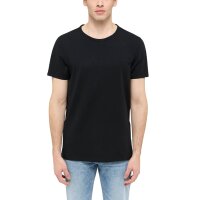 MUSTANG Herren T-Shirts, 2er Pack - Allen, Bio-Baumwolle, Single Jersey, Rundhals Schwarz M