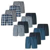 SCHIESSER Herren Web-Boxershorts, 4er Pack - Webware,...