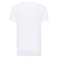 MUSTANG Men’s T-Shirts, 2-Pack - Amado, Organic Cotton, Single Jersey, V-Neck White M (Medium)