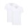 MUSTANG Herren T-Shirts, 2er Pack - Amado, Bio-Baumwolle, Single Jersey, V-Ausschnitt Weiß S