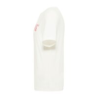 MUSTANG Men’s T-Shirt - Austin, Big Logo, Organic Cotton, Single Jersey White S (Small)