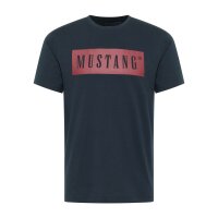 MUSTANG Men’s T-Shirt - Austin, Big Logo, Organic...