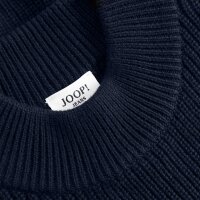 JOOP! JEANS Herren Strickpullover - Orlinor, Wolle, Grobstrick, Rundhals, einfarbig Dunkelblau M