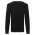 MUSTANG Herren Strickpullover - Elliot, Flat Knit, Baumwolle, Rundhals, einfarbig Schwarz S