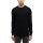 MUSTANG Herren Strickpullover - Elliot, Flat Knit, Baumwolle, Rundhals, einfarbig Schwarz S