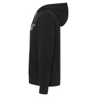 MUSTANG Mens Sweatshirt - Bronson, Hoodie, Hood, Logo, Organic Cotton Black S (Small)