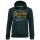 Superdry Men Hoodie - VI Duo Classic Hood, Hood, Logo, Plain Colour Green M (Medium)