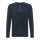MUSTANG Mens Longsleeve - Arminto, Knit Rib, Henley Collar, Slim Fit, Organic Cotton Dark Blue S (Small)