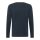 MUSTANG Mens Longsleeve - Arminto, Knit Rib, Henley Collar, Slim Fit, Organic Cotton Dark Blue S (Small)