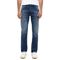 MUSTANG Men’s Jeans - Michigan Straight, Medium Stretch, Straight Leg, Medium Rise, Stretch Cotton, Length 32 Dark blue 30W/32L