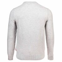 JOOP! JEANS Herren Strickpullover - Laurelor, Feinstrick, Wolle, Rundhals, Bündchen, einfarbig Hellgrau L