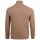 JOOP! JEANS Mens Knitted Sweater - Lauriono, Fine Knit, Wool, Stand-Up Zip Collar, Ribbed Cuffs, Solid Color Beige M (Medium)