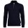 JOOP! JEANS Herren Strickpullover - Lauriono, Feinstrick, Wolle, Steh-Zipkragen, Bündchen, einfarbig Dunkelblau L