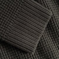 JOOP! JEANS Herren Strickpullover - Henrios, Grobstrick, Baumwolle, Half-Zipkragen, Bündchen, einfarbig Dunkelgrün XL