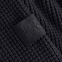 JOOP! JEANS Mens Cardigan - Hajoros, cotton, chunky knit, zip-up jacket, stand-up collar, zipper Black M (Medium)