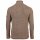 JOOP! JEANS Mens Cardigan - Hajoros, cotton, chunky knit, zip-up jacket, stand-up collar, zipper Beige M (Medium)
