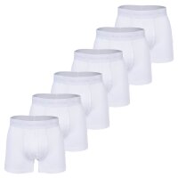 Marc O Polo Herren Boxer Shorts, 6er Pack - Boxer,Organic Cotton Stretch Weiß M