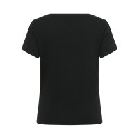 MUSTANG Damen T-Shirt - Alma, Baumwolle, Rundhals, Logo Schwarz XS