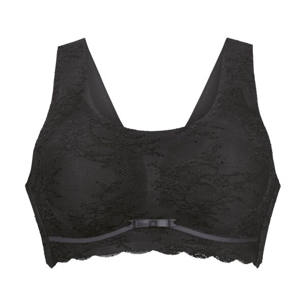 Anita (Since 1886) Womens Bralette - Essentials Lace, Bustier, Underwired, With cup, Floral Lace Anthracite 2XL (XX-Large)