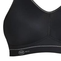 Anita Active Damen Sport-BH - Light & Firm, Bustier, atmungsaktiv, Mikrofaser, extra leicht Schwarz 75B