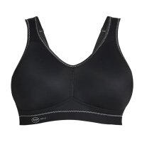 Anita Active Womens Sports Bra - Light & Firm, Bustier, breathable, microfiber, extra lightweight Black 34B