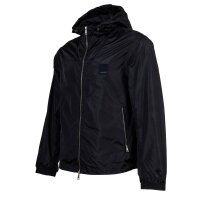 AIX ARMANI EXCHANGE Mens Windbreaker - Transition jacket with hood, blouson, zipper, logo Blue M (Medium)