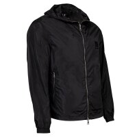 AIX ARMANI EXCHANGE Mens Windbreaker - Transition jacket with hood, blouson, zipper, logo Black M (Medium)