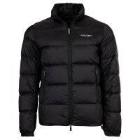 A|X ARMANI EXCHANGE Mens Down Jacket - Quilted jacket with stand-up collar, zipper, real down, warm lining Black 2XL (XX-Large)