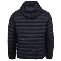 A|X ARMANI EXCHANGE Herren Daunenjacke - Steppjacke mit Kapuze, Reißverschluss, Echte Daunen, Warm Gefüttert Blau S