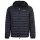 A|X ARMANI EXCHANGE Mens Down Jacket - Quilted jacket with hood, zipper, real down, warm lining Blue S (Small)