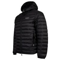 A|X ARMANI EXCHANGE Herren Daunenjacke - Steppjacke mit Kapuze, Reißverschluss, Echte Daunen, Warm Gefüttert Schwarz S