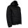 A|X ARMANI EXCHANGE Mens Down Jacket - Quilted jacket with hood, zipper, real down, warm lining Black S (Small)