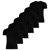 JOOP! Herren T-Shirts, Rundhals, 6er Pack - Everyday, Unterziehshirt, Cotton Stretch Schwarz M