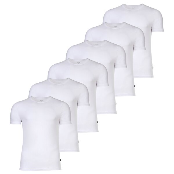 JOOP! Herren T-Shirts, Rundhals, 6er Pack - Everyday, Unterziehshirt, Cotton Stretch Weiß XL
