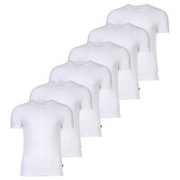 JOOP! Mens T-shirts, round neck, 6-pack - everyday, undershirt, cotton stretch White XL (X-Large)