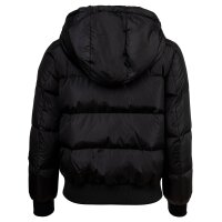 A|X ARMANI EXCHANGE Damen Daunenjacke - Steppjacke mit Kapuze, Reißverschluss, Echte Daunen, Warm Gefüttert Schwarz XS