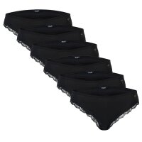 JOOP! womens briefs, 6-pack, multipack, briefs, cotton stretch, single-coloured Black XS (X-Small)