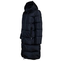 A|X ARMANI EXCHANGE ladies down coat - quilted coat, zip fastening, hood, genuine down Blue XS (X-Small)