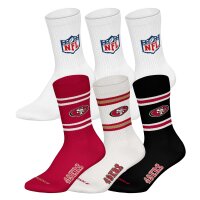 NFL Unisex Socken, 6er Pack - NFL Teams, 6Pack Crew...