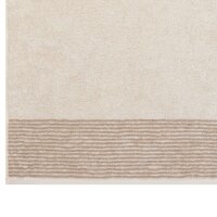 CAWÖ Gästetuch - Luxury Home, C Two-Tone, Walkfrottier Natur 30x50cm