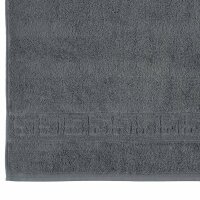 CAWÖ Shower towel - C Noblesse, terry cloth, cotton Anthracite 80x160cm