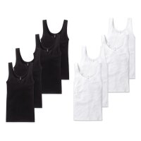 SCHIESSER Damen Unterhemden, 4er Pack - "Cotton...