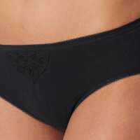 SCHIESSER Womens Tai Briefs, 6-pack – ‘Cotton Essentials’, Tai Pants, cotton Black M (Medium)