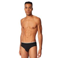 SKINY mens briefs, 6-pack - Brazilian-style briefs, cotton multipack, underwear, cotton stretch Blue/Black S (Small)