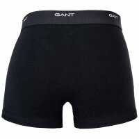 GANT men boxer shorts, 6-pack - Core Trunk 6-pack, cotton stretch, single-coloured Black M (Medium)