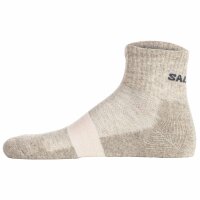 Salomon Unisex Quartersocken, 2er Pack - EVASION ANKLE, Wandersocken, atmungsaktiv Grau 45-47