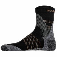 Salomon Unisex Quarter Socks, 2-pack - X ULTRA ACCESS QUARTER, Hiking Socks, Merino Wool, breathable Black/Sand 39-41 (UK 6-7,5)