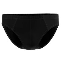Seidensticker Men Briefs, pack of 3 – briefs, pack of 3, single jersey, cotton blend, plain colour Black M (Medium)